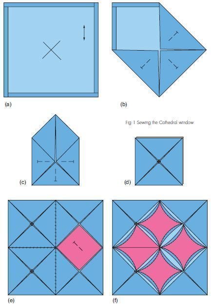 Cathedral Window Quilt Pattern – A Timeless Classic – All free – Crafts ...